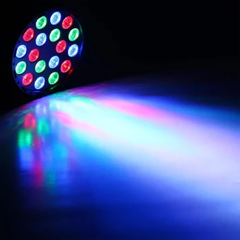 ALIEN de la Distanță 18 Led-uri DMX RGB Mini LED Etapa de Par Efect de Iluminare DJ Disco Petrecere de Vacanță Bara de Crăciun de Nunta Aniversare Club de Lumină