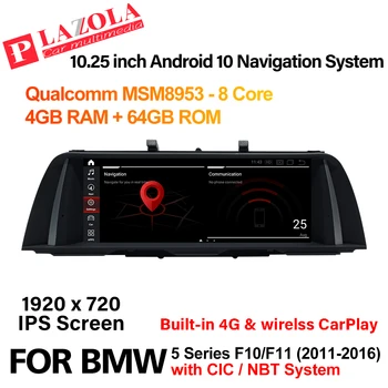 Android 10 Auto Multimedia GPS de Navigare Player Pentru BMW Seria 5 520i 525i 528i F10 F11 CIC NBT CarPlay BT Car Audio Autostereo