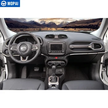 MOPAI ABS 4 Pc-ul Auto de Interior de Control Central mai Departe de Bord Decoratiuni Autocolante Pentru Jeep Renegade-2016 Styling Auto