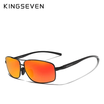 KINGSEVEN de Brand Designer de ochelari de Soare Polarizat Bărbați Femei Roșie Oglindă de Conducere Ochelari de Soare Pentru Bărbați de Înaltă Calitate Nuante Oculos N7088