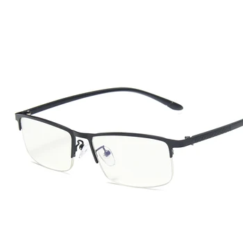 Lumina Albastra Anti-Cadru Ochelari De Bărbați Pe Jumătate Fără Ramă 2020 Protecția Ochilor Ochelari De Om Ochelari De Calculator Bărbați Spectacol Optic Ochelari De Vedere