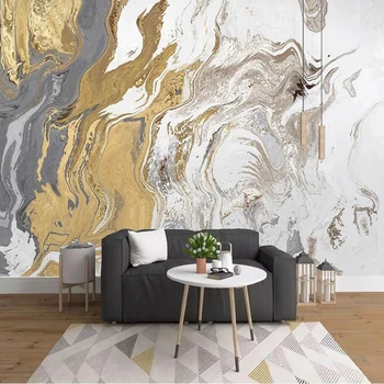 Personalizat Murală de Fundal Abstracte Moderne de Lux Lumina Artistice 3D de Aur Peisaj Pictura pe Perete Camera de zi cu TV, Canapea 3D Home Decor