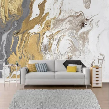 Personalizat Murală de Fundal Abstracte Moderne de Lux Lumina Artistice 3D de Aur Peisaj Pictura pe Perete Camera de zi cu TV, Canapea 3D Home Decor