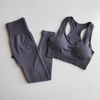 Fără Sudură Femei Haine Sport Yoga Seturi De 2 Buc Sport Set Pentru Femei Sutiene Sport Jambiere Sport Set Pentru Femei Costum De Sport