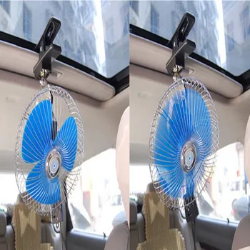 Vehicul Albastru Masina Speciala Fanii Auto Coolable ventilator Oscilant Slim Radiator Electric al Ventilatorului de Răcire 12V 24V Portabil Auto Fan