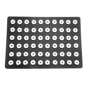 Fixați Butonul de Bijuterii de Piele Negru 18MM Snap Butonul Display Pentru 60pcs & 12MM 88buc capsula de Bijuterii DIY Moale Afișează Titularul