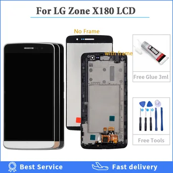Testat Pentru LG Zona X180 Pentru Ray X190 Display LCD + rama +Touch Screen Digitizer Asamblare LCD Pentru LG X180 X190 Piese de schimb