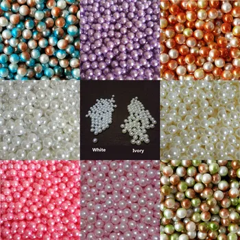 1000pcs(320g) Artificiale, din Plastic Perle pentru Machiaj Titularul Organizator 8mm Globulare Perle pentru Perie Cosmetice Organizator