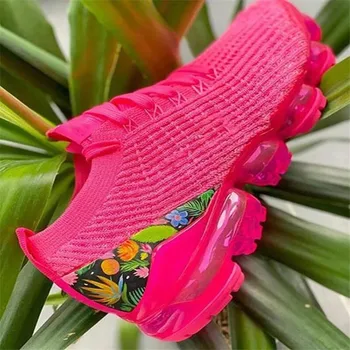 Femei Adidași Primavara-Vara Pantofi De Sport În Aer Liber Multicolor De Agrement Confortabil Dantelă Plus Dimensiune Casual Pantofi Zapatillas Mujer