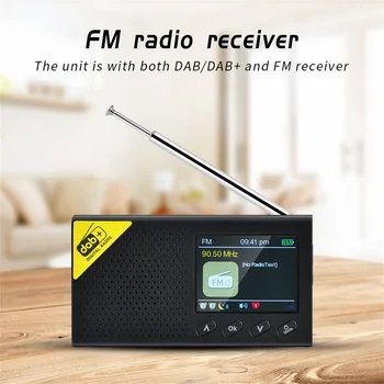Portabile fără Fir Bluetooth Radio Digital DAB/DAB+ Și FM Receptor Reîncărcabilă Mici Ușor Home Radio Music Player