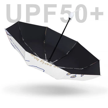 ALEA de Desene animate Iepure Automat de Pliere Umbrela Anti-UV, Impermeabil Umbrele Pentru Femei Umbrela Protectie solara Umbrela YD200156