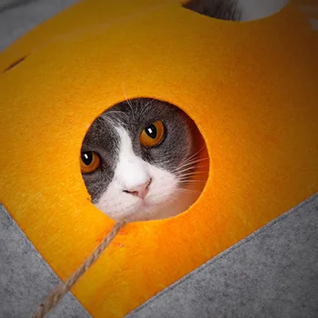 Pisica Sac De Dormit Pat Tunel Toy V-Ați Ascunselea, Pătură Pentru Pisica Catel Cu Sunet De Hârtie Lovit Hamster Vocal Puzzle Jucarie Pisica Pet Playmate