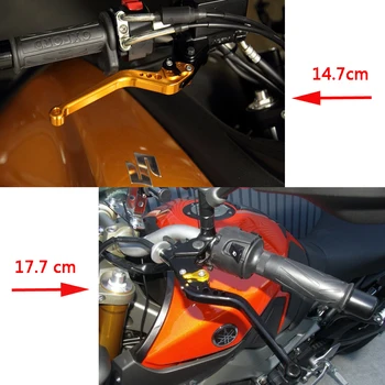 CNC din Aluminiu Reglabil Motociclete de Frână, Maneta de Ambreiaj Pentru HYOSUNG GD250 Exiv Producție Motocicleta Maneta de Frână