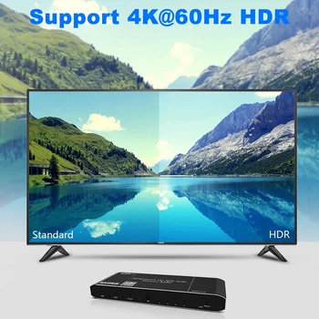 Mini 4K HDMI Switch 4X1 HDR HDMI Switcher o Hota cu ARC & IR de Control pentru PS4 TV HDTV UE Plug