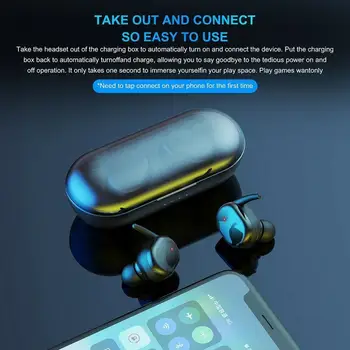 TWS Y30 Bluetooth Căști fără Fir 5.0 Sport Bluetooth Căști Auriculare Handfree Portabil cu Incarcare Cutie 4D Sunet Stereo