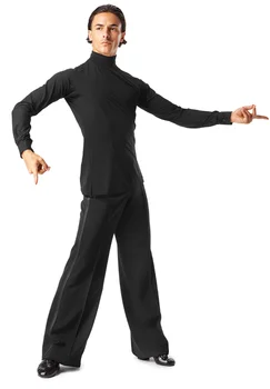 Moda noua de dans latino cu maneci lungi haine Profesionale Bal cămașă bărbați costum de curse de performanță livrare gratuita vânzare fierbinte