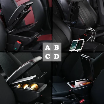 Mutips pentru Renault Clio 4 Captur cotiera auto cutie brațul restul styling interfata USB accesorii de decor interior piese auto