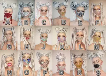 Noi Accesorii De Moda De Cristal Mascaradă Masca Femeile Club De Noapte Partid De Bijuterii Stras Tassle Stralucitoare Masca De Fata Stadiu De Uzura