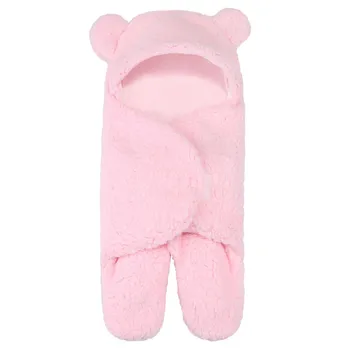 Nou-nascuti cu gluga înfășa copilul prosop de baie primirea blanket wrap copilul moale băiețel învelit roz fete pături chestii