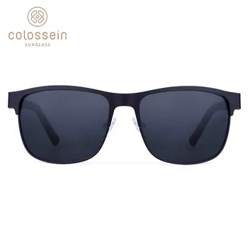 COLOSSEIN Clasic Bărbați ochelari de Soare Polarizat de Conducere Retro Ochelari de Moda Cadru Metalic Ochelari de Soare pentru Femei UV400 Oculos De Sol