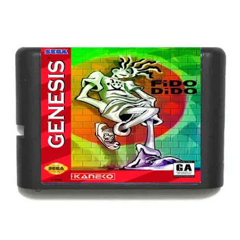 Fido Dido 16 biți MD Carte de Joc Pentru Sega Mega Drive Pentru Genesis