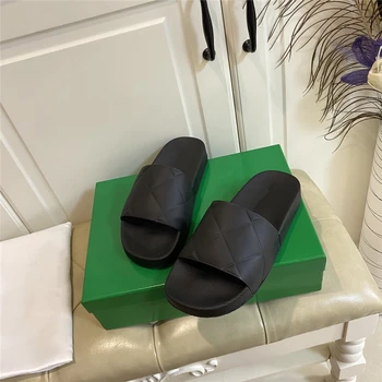 Bomboane de Culoare Sexy sandale de Vara Slide-uri Pentru Femei cu Toc Plat Pantofi Slip-on Papuci Femeie Uza Pantofi de Plaja
