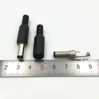 1000Pcs 2.1 x 5.5 / 2.5 x 5.5 MM 9 mm 14 mm DC Putere de sex Masculin Mufă Ieșire Audio Mufa Jack Capac de Plastic pentru Camere CCTV Conector