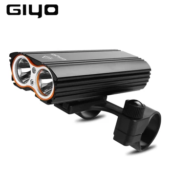 GYIO biciclete Biciclete Față de Lumină 2400Lm Faruri 2 Baterii T6 Led-uri de Lumină Bicicleta Ciclism Lampa Lanterna Lanterna Pentru biciclete Biciclete