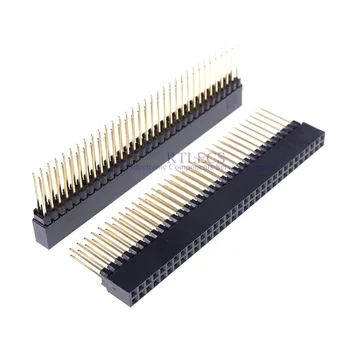 100 buc 2.54 mm 64 Pin PCB de sex Feminin Stivuire Antet Conector Dublu Rând 2x32 Poziție Pentru Raspberry Pi 2 Modul B& B+ PC104 Recipient