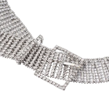 105CM Femei Centura Talie Lanț Plin de Diamant Stras de Cristal Curea de Lux Partid Mare, Centura de Talie 2020 Moda Genial Centura