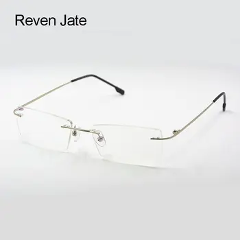 Reven Jate Titan Memorie Flexibil fără ramă Ramă de Ochelari de vedere Optic Ochelari baza de Prescriptie medicala pentru Femei și Bărbați Formă Cadru Customed