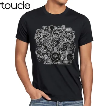 Vara Tricou Turbo Muscle Car T Shirt auto mustang cu motor de acțiune de Epocă shelby rocker amerika O-Neck T-shirt