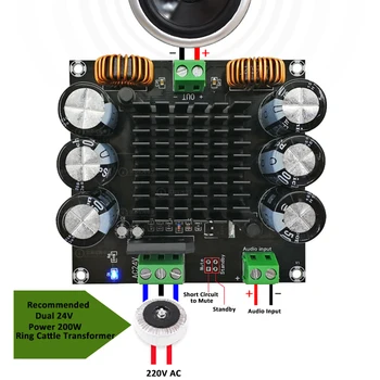 Aokin XH-M253 420W Mono Amplificator Digital de Bord TDA8954TH BTL Modul