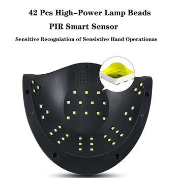 UV LED Lampa de Unghii Cu Uscător de 42 Buc Led-uri Lampa de Unghii Pentru Manichiura Mașină de Întărire Gel lac de Unghii Cu Display LCD Pentru Unghii Instrument
