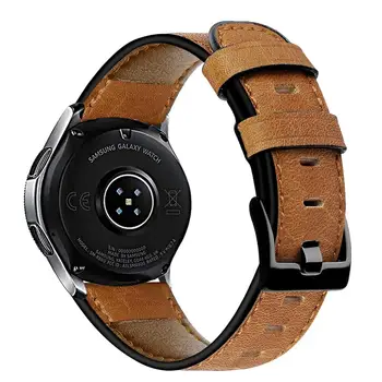 22mm trupa ceas Pentru samsung Galaxy watch 46mm crazy horse piele curea de Viteze S3 frontieră bratara Huawei watch 2 gt curea 46 mm