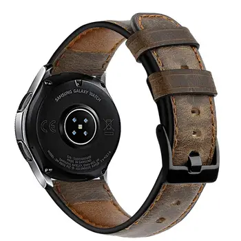 22mm trupa ceas Pentru samsung Galaxy watch 46mm crazy horse piele curea de Viteze S3 frontieră bratara Huawei watch 2 gt curea 46 mm