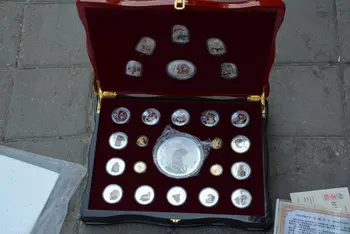 Colectie de guvernul Chinez a emis Tigru Anul(2010) monedă de argint ,25 de piese,cel mai bun de colectare& podoabă, transport Gratuit