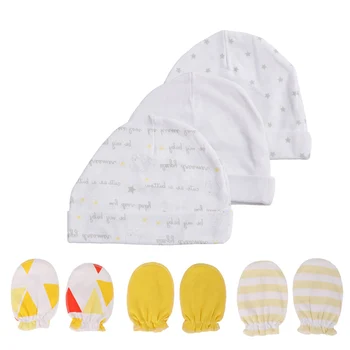 0-6M copilul accesoriile din bumbac pentru copii pălării și mănuși cu un deget Copil Nou-născut Drăguț mănuși Ține de Cald costum de copil