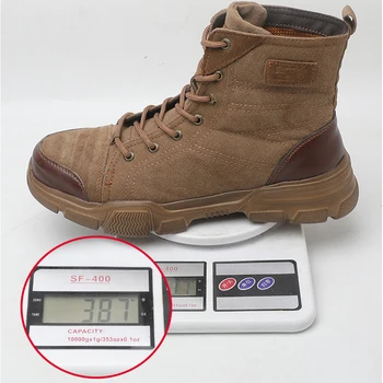 JACKSHIBO de Siguranță Bocanci Pantofi Pentru Bărbați Tot Sezonul Anti-zdrobitor bombeu metalic Cizme Indestructibil de Lucru Pantofi Cizme Barbati