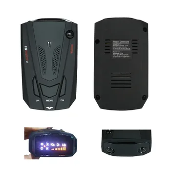 Masina de 16 Trupa V7 GPS Viteza de Poliție în condiții de Siguranță Detector de Voce Alertă de 360 de Grade Detector de Radar Detectează mobile Radia Monitor Viteza de 250-2500
