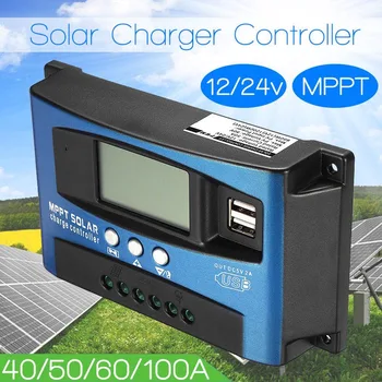 40A/50A/60A/100A MPPT Solar Panou Regulator Controler de Încărcare 12V/24V Auto Focus Dispozitiv de Urmărire LB88
