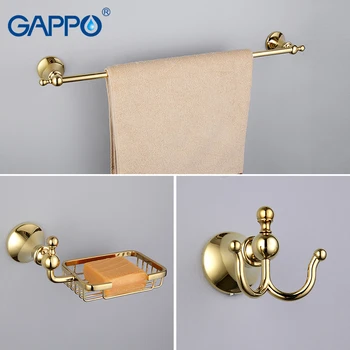 GAPPO Baie hardware seturi de aur Titularul de Hârtie prosop bara rola titularul de perie wc titular de săpun coș de Lux accesorii de baie