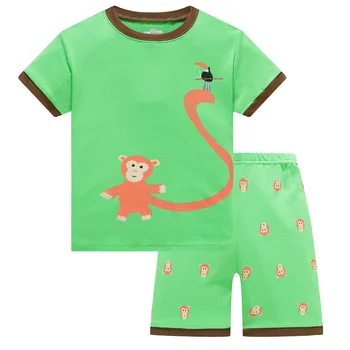 En-gros de 2 buc/lot de Vară 2020 Copii Baieti Pijamale cu Maneci scurte din Bumbac Pijama, PIJAMALE Copii Pijamas Set