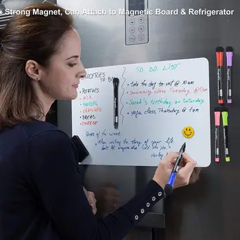 8Pcs Magnetice Whiteboard Markere cu Ștergere Uscată, de culoare Albă Bord Markere Erasable Pentru Birou, Rechizite scolare