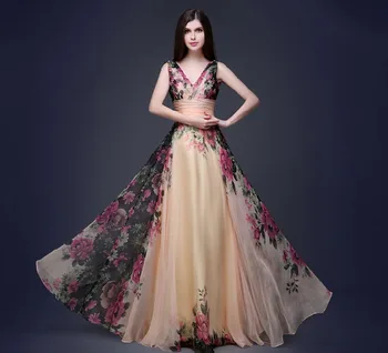 Delicat partid rochie Eleganta de seara cina florale rochie de temperament Bun rochie de Petrecere rochie fusta Mare