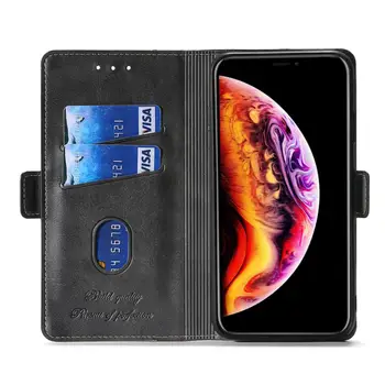 Pentru Huawei P inteligente Z Plus 2020 2019 2018 Lux de Îmbinare Cartelei Flip case din Piele cataramă Magnetică Suport Telefon Mobil Capac