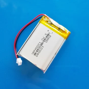 3.7 V 1200mAh lipo litiu polimer baterie Reîncărcabilă 103040 + JST 1,5 mm 2pin mufă pentru MP3 GPS DVD recorder cască camera