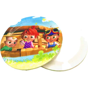 Cocomelon Tema Tacamuri de unica folosinta Set Temă de Desene animate de Imprimare pe Copii de Ziua Copilului Duș Cupa Placa Decor Petrecere Consumabile