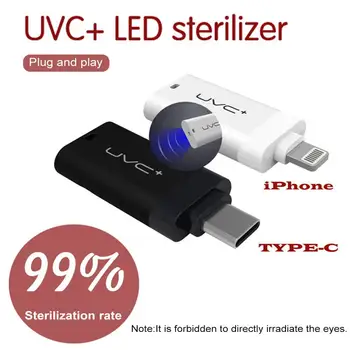 Mini USB Telefon Ultraviolete Germicide Lumina Handheld Portabil UVC LED-uri Lampa de Sterilizare De Tip C, Telefon Mobil Pentru Iphone