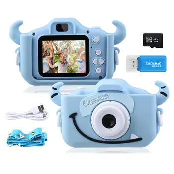 Copii Mini Digital Video Camera Foto de Jucărie HD 1080P Camera de Copii cu 32GB Card pentru Ziua copilului Ziua de nastere cadou de Crăciun